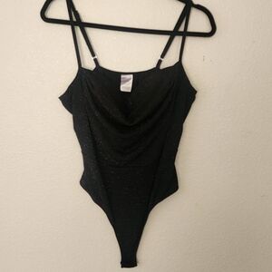 Black sparkly bodysuit